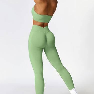 Green V-Neck Halter Set