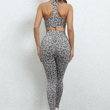 Heather Grey Leopard Set